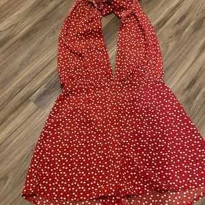 Valentines day heart romper (backless)